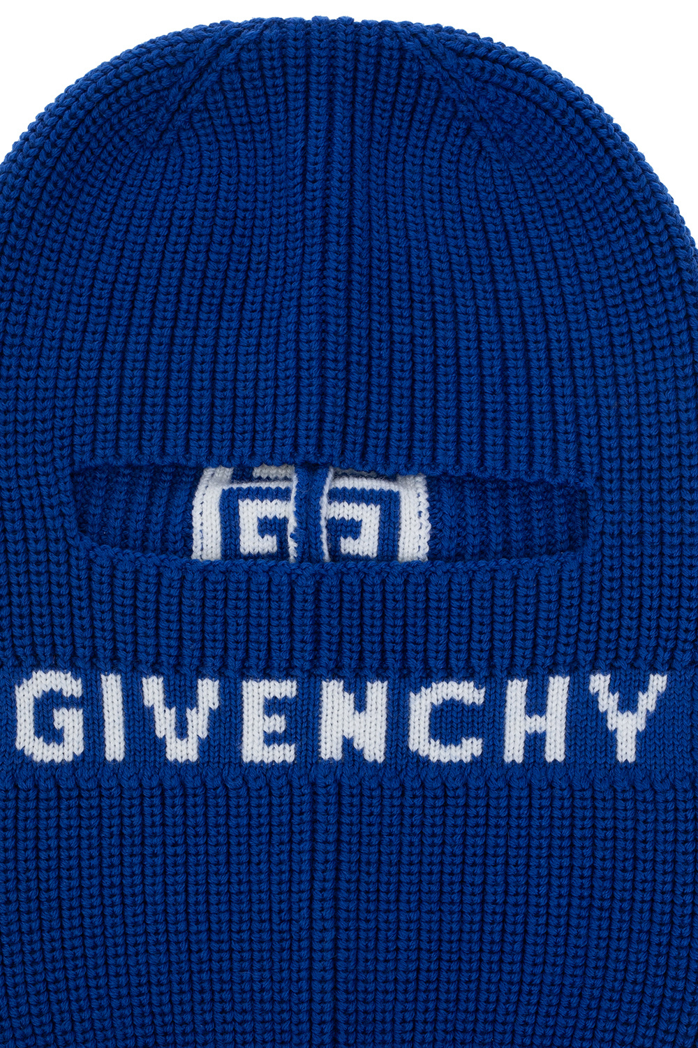 00aw Gaultier wool balaclava zip top